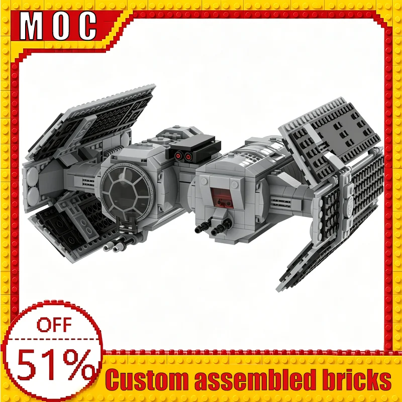 NEW 798 PCS TIE/aSh Shuttle War Series Assault Modify Shuttle MOC Model Building Blocks DIY Assembly Educational Learning Gift