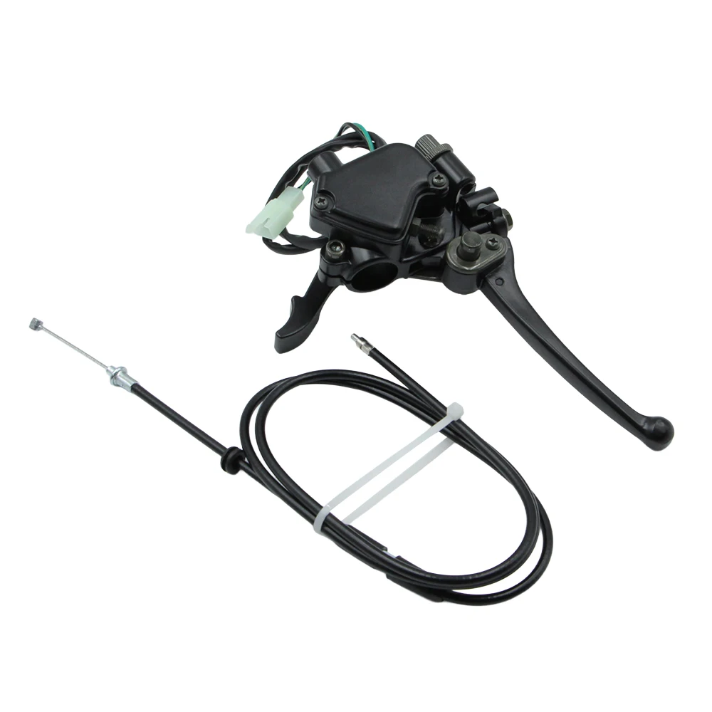 

22mm Throttle Thumb Dual Brake Lever with Throttle Cable Suitable for China 50cc 70cc 90cc 110cc 125cc 150cc 200cc ATV Quad Bike