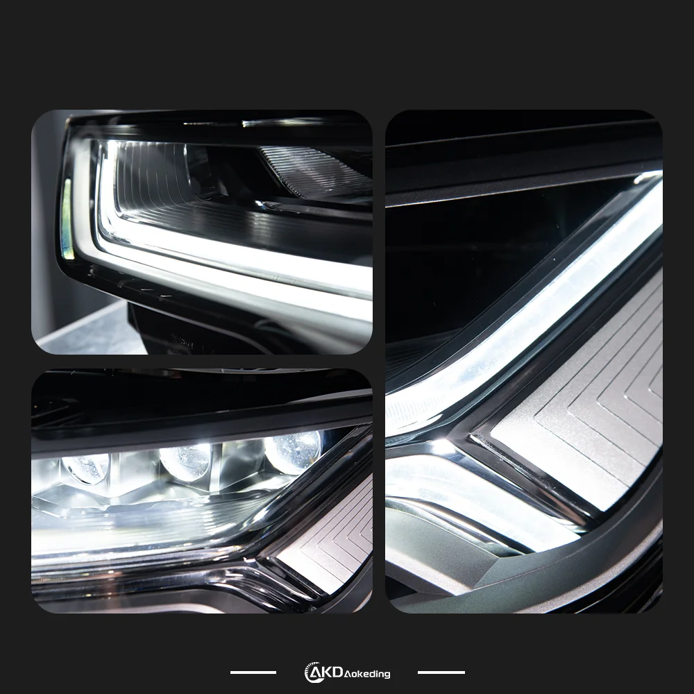 AKD Car Styling for A6 Headlights 2012-2015 Upgrade A6L All LED Headlight DRL Head Lamp Dynamic Singal High Low Beam Accessories