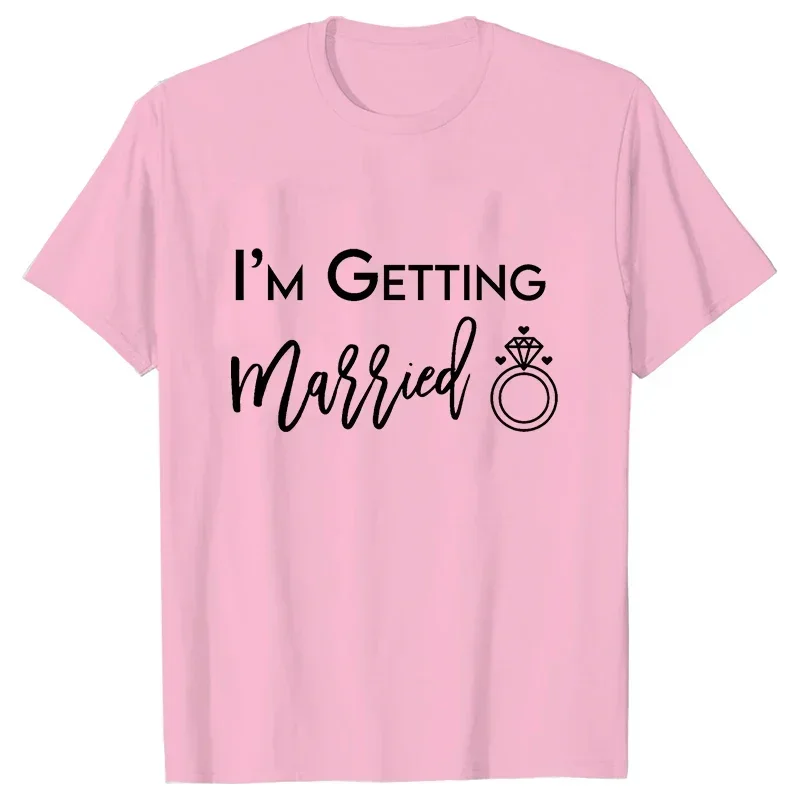 ฉันกําลังแต่งงาน T เสื้อ We're Getting Drunk เสื้องานแต่งงานแหวนเดี่ยวอําลา TEE เพื่อน Bachelorette Hen PARTY EVJF TShirt