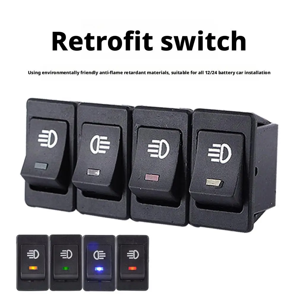 車の改造ボートヘッドライトスイッチ LED ライト 12V スイッチ反り 35A プレートランプロッカースイッチ車のフォグスイッチ L3X3