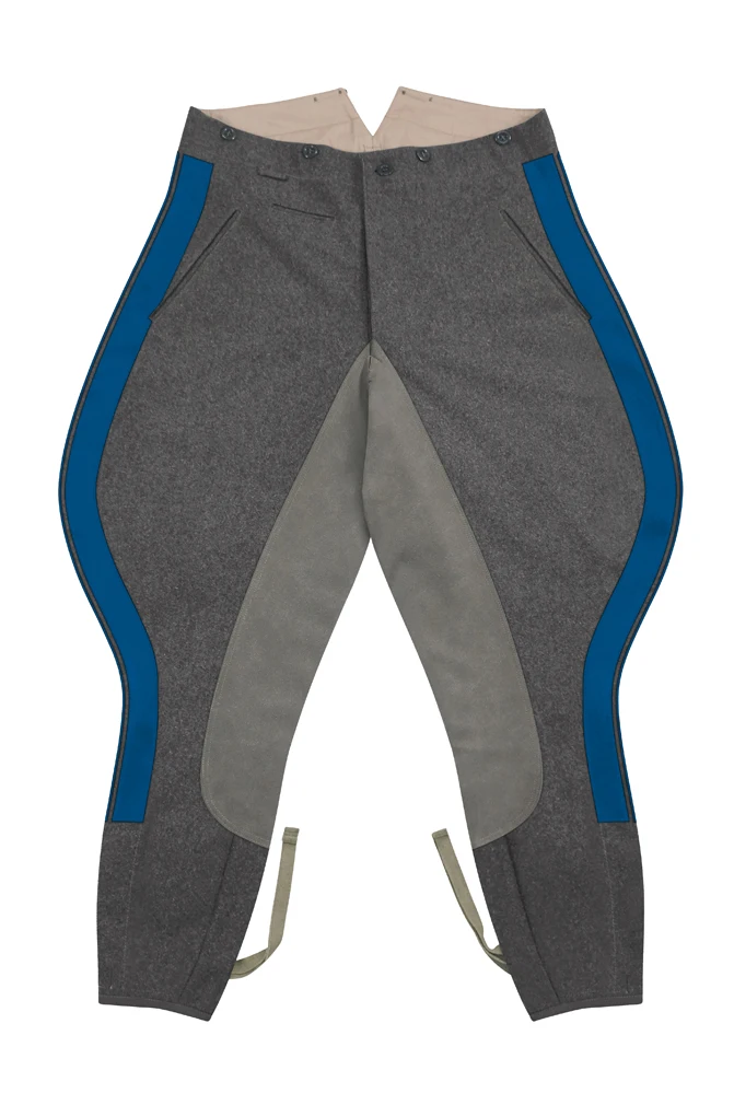 GUWH-010 Kriegsmarine Coastal General Stone Grey Wool Riding Breeches