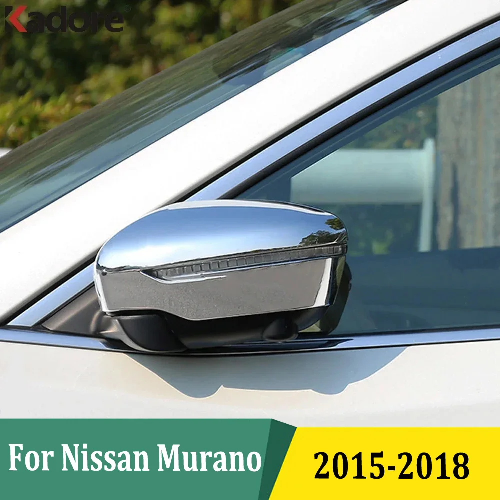 

For Nissan Murano 2015 2016 2017 2018 Chrome Side Door Rearview Mirror Cover Trims Exterior Car Styling Accessories