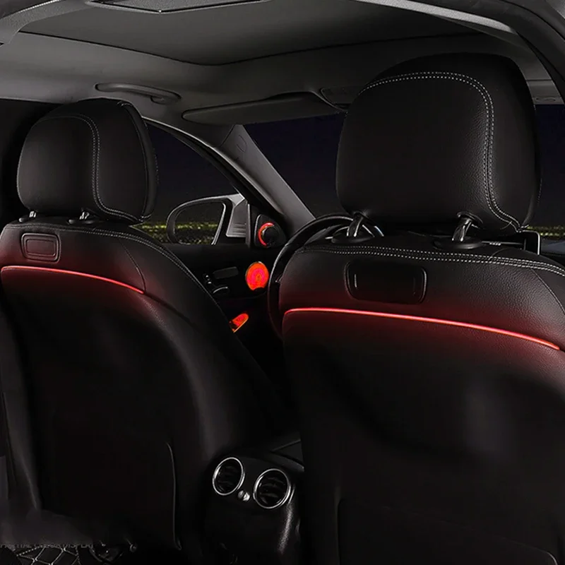 Ambient Light Rear Seat Light Backrest Luminous Light Modified 64 Colour For Mercedes Benz GLE C A Class W205 GLC X253 CLA
