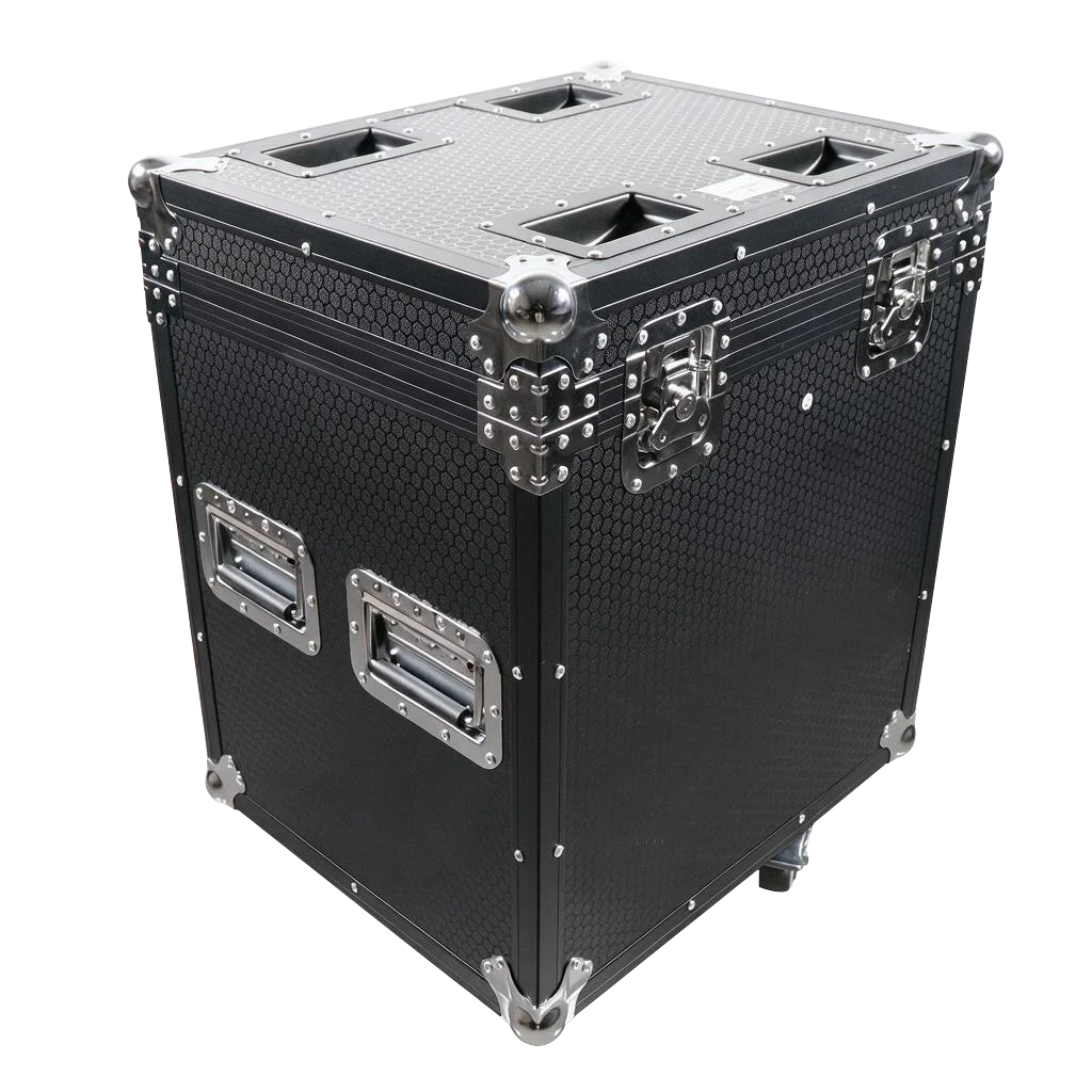 Custom flight cases designed for moving head lights stage lights and LED lights ideal for DJ performance concert and partie