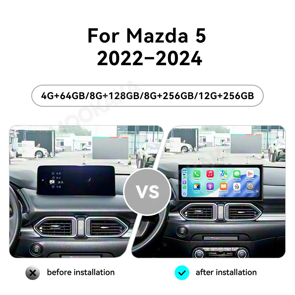 Android 15 Radio For Mazda 5 2022~2024 15.8'' Qualcomm Carplay Multimedia Player Navigation Car Stereo Receiver Head Unit