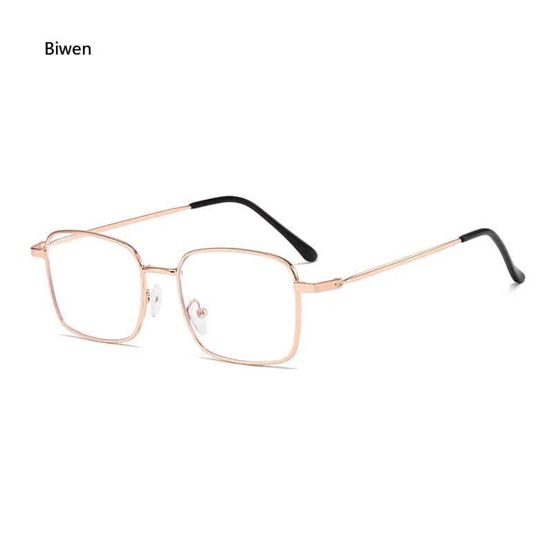 2024 Retro Clear Anti-Blu-Ray Women Glasses Frame Fashion TR90 Metal Square Men Optical Spring Hinge Metal Eyeglasses Frame