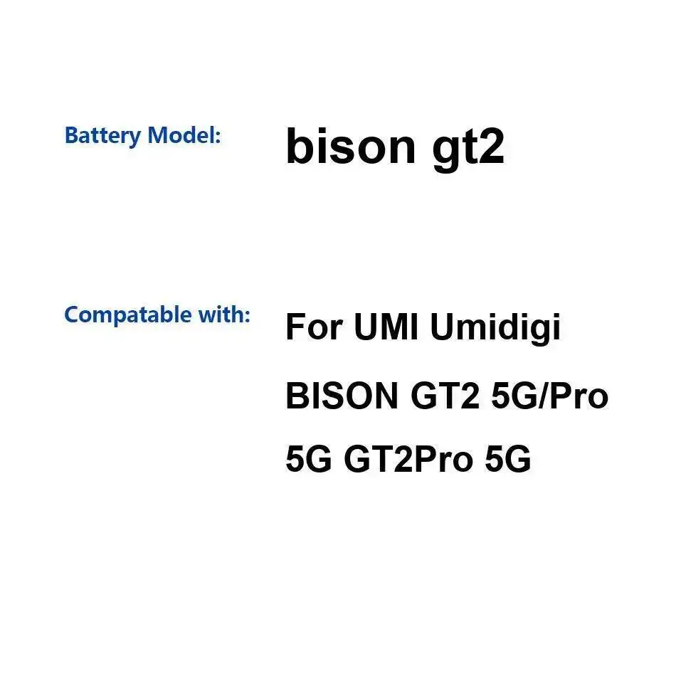 

High Capacity 6150Mah For Umidigi Umi Bison GT2 Pro 5G Performance Mobile Phone Battery