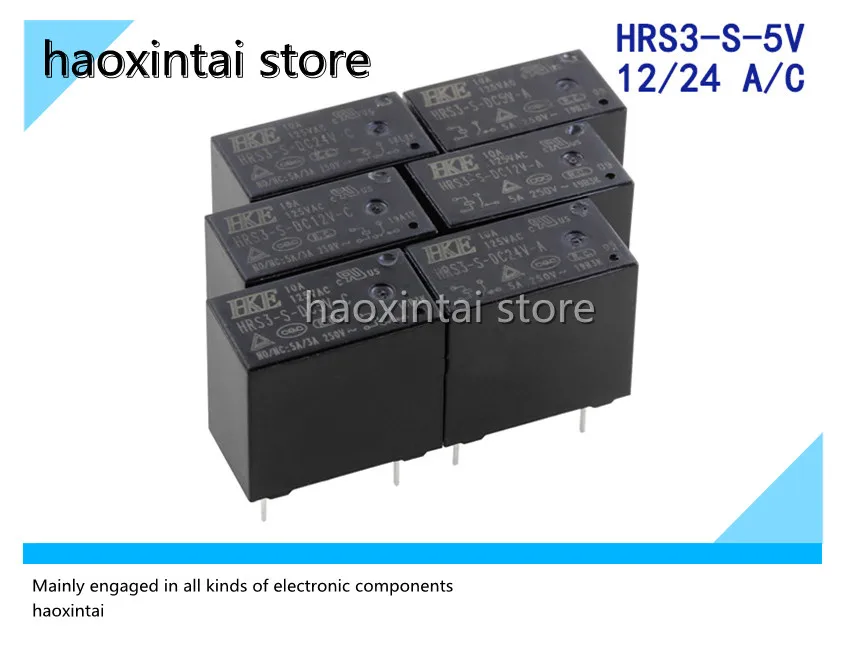 

10pcs HRS3-S-DC5V-A 4 feet relay HF32F-005-HS3 SRSB-05VDC-SL-A