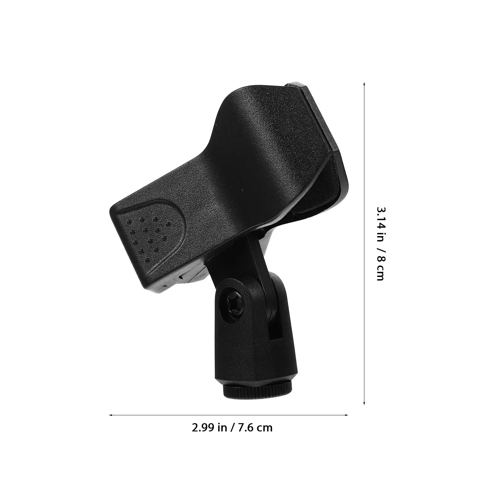 Morsetto universale per supporto per microfono con clip per microfono in plastica regolabile da 4 pezzi per accessori per apparecchiature audio Supporto per microfono durevole