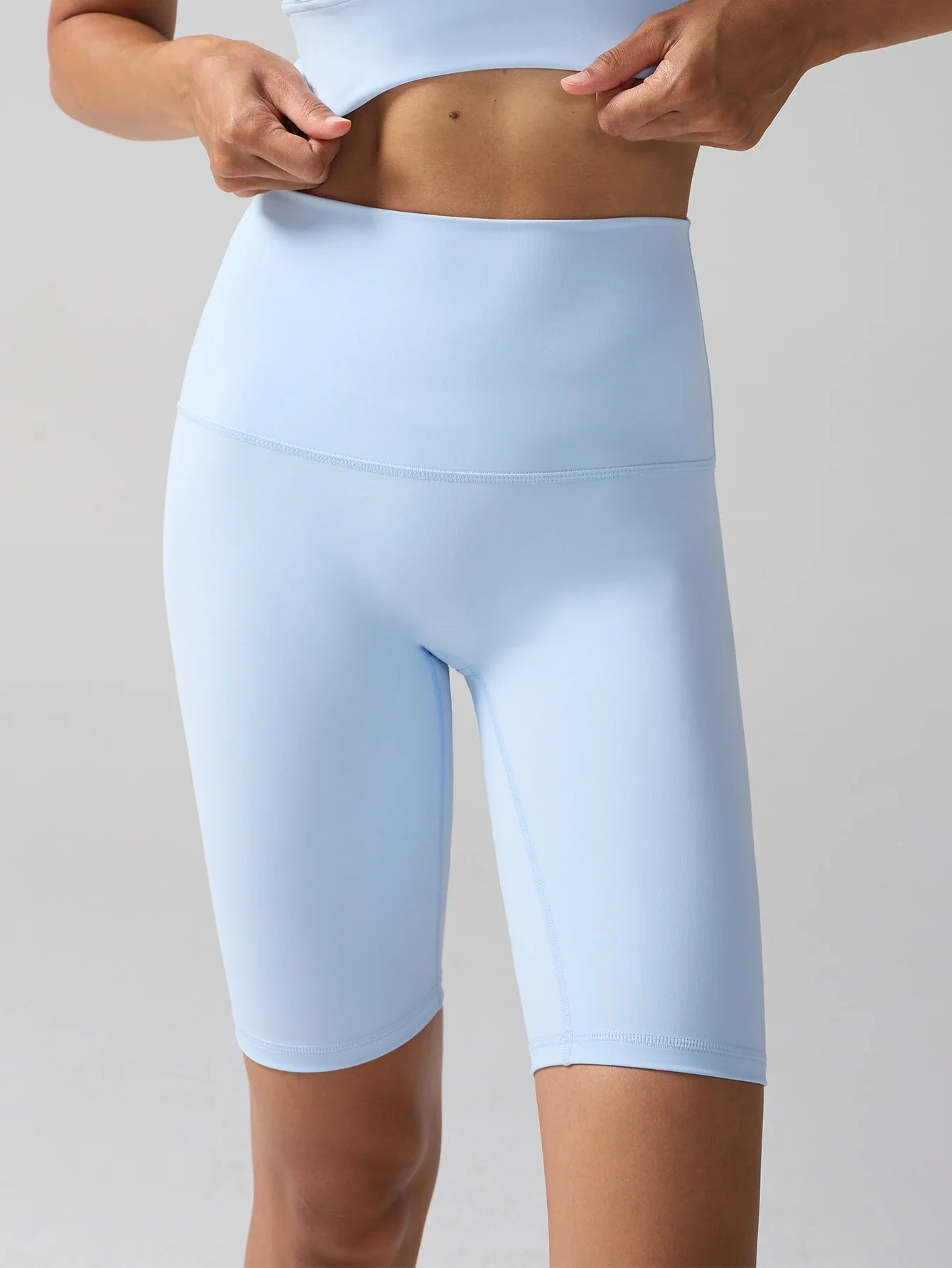 Summer Women's High Waisted Yoga Shorts High Elasticity No Awkward Lines Hip Lift Running Outdoor Cycling Fitness Sports Shorts