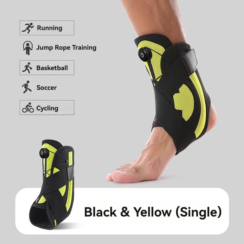 GOBYGO 1Pcs Sport Ankle Protectors Sprain Recovery Joint Protectors Pressurized Support Fixed Rehabilitation Men Women Unisex