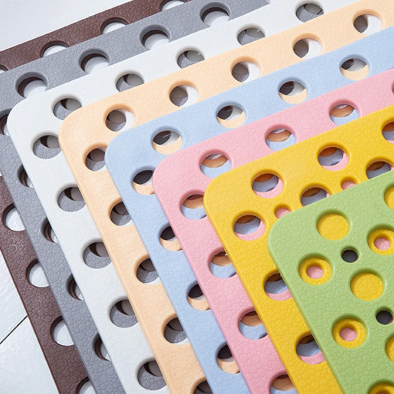 

Extra Large Bath Mat TPE Suction Grip Mat Non Slip Bathtub Strong Suction Anti-Mold Shower Mat With Suction Cup Bathroom Product