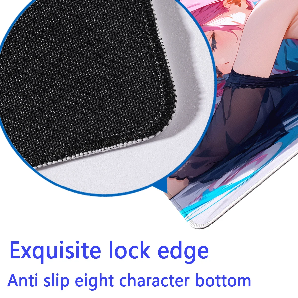 Sexy Girls M-Minato Aqua mousepad teclado Mouse Mat With Pad gaming accessories Prime Gaming XXL Keyboard Pad Stitch Padding Mat