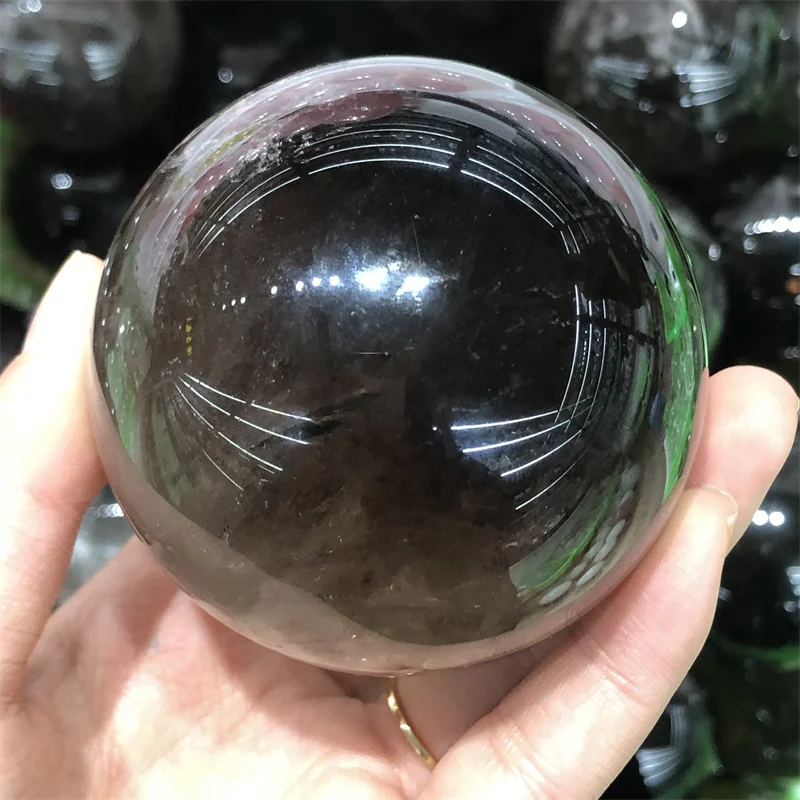 Natural Fluorite Sphere Ball, Healing Reiki Stone, Home Office Decorations, New Year Gift, 5.6cm, 1Pc