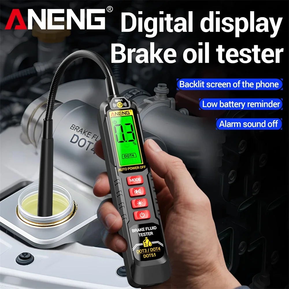 Brake Fluid Tester Accurate Oil Quality Check Detector ANENG BF01 Car Brake Liquid Digital Vehicle Auto Automotive Testing Tools