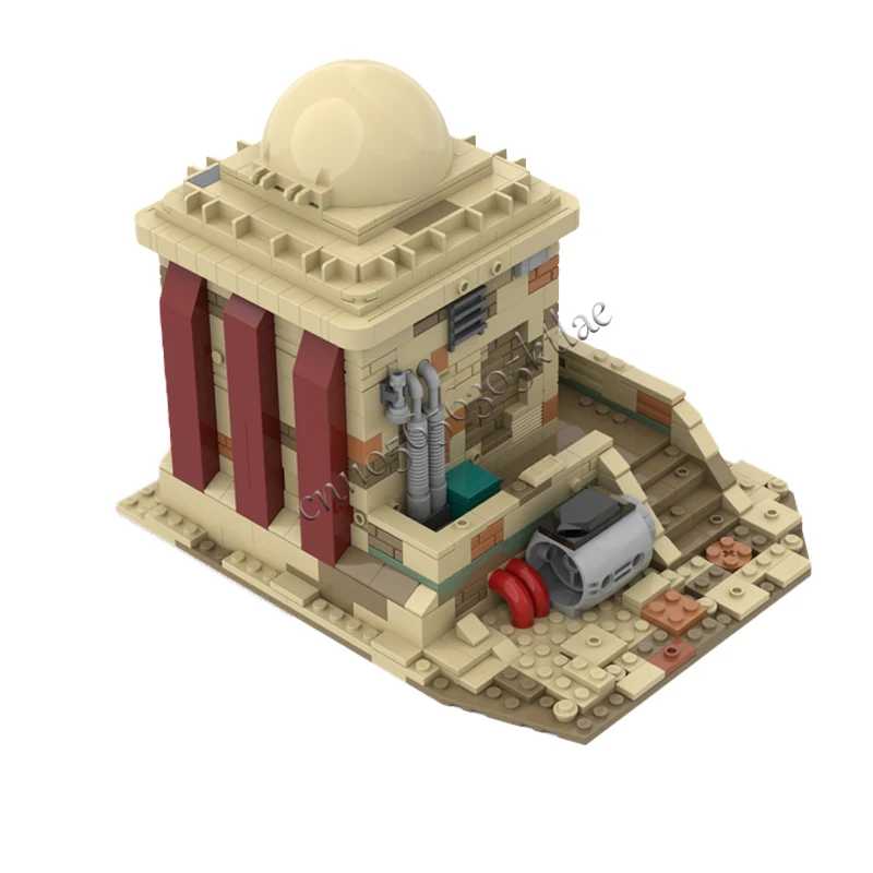 682 ELEMENTY Konstrukcyjne SW Dom na Tatooine MOC Personalizowany Modułowy Zestaw Klocków Kreatywny Projekt Popularna Zabawka DIY do Składania Prezent