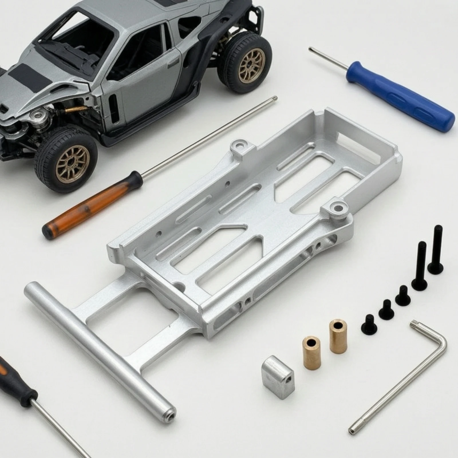RC Battery Tray Ventilated Battery Holder with Hardware Upgrade Part Simple Installation High Quality for Hobbyists
