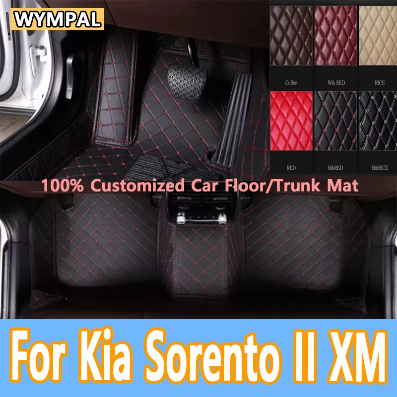 

Luxury For Kia Sorento II XM 2012 2011 2010 2009 5 Seater Car Floor Mats Interior Carpets Waterproof Accessories Protect Covers