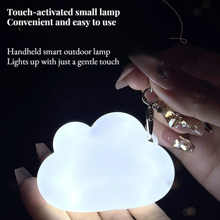 Mini lampada a sospensione portatile con borsa a LED ricaricabile con portachiavi USB per lampada da notte piccola quotidiana creativa da campeggio all'aperto