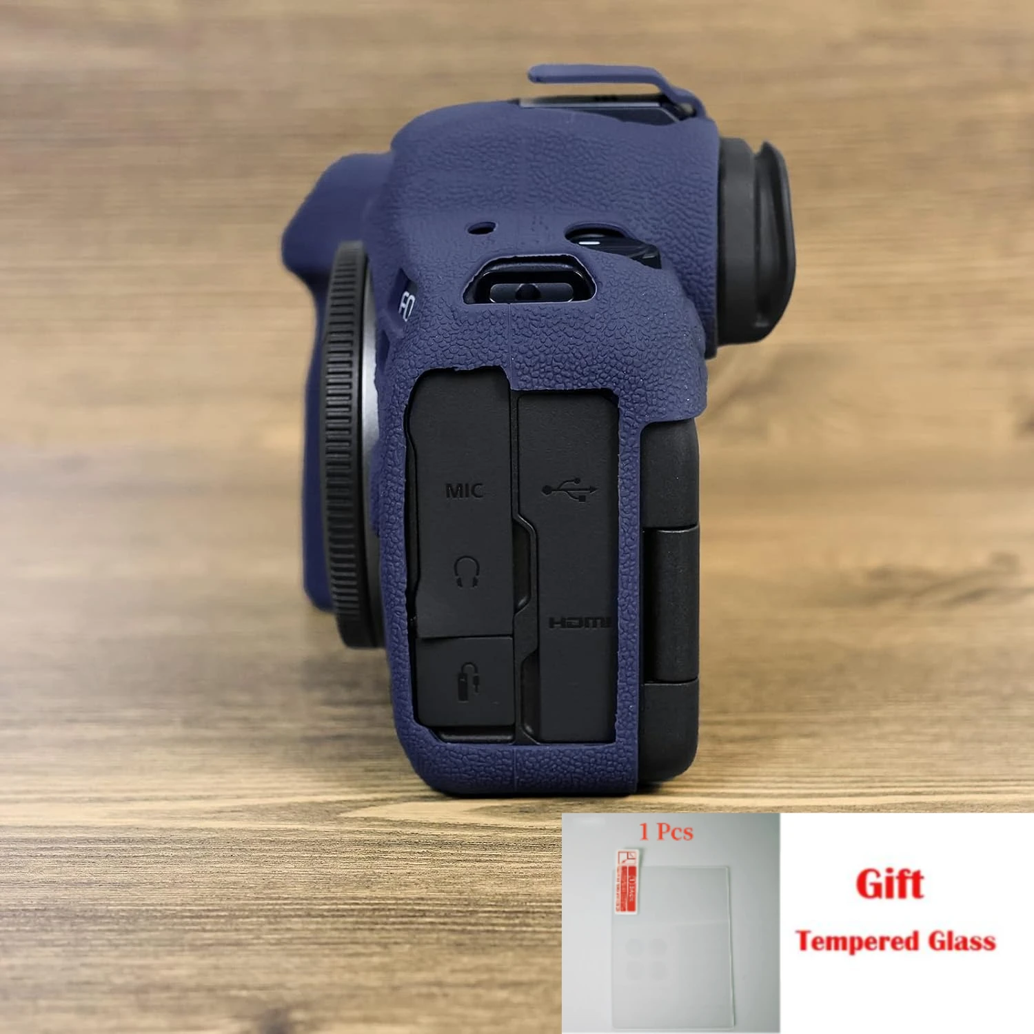 

Soft Silicone Rubber Camera Protective Body Cover , For Canon EOS R6 R6II R6 Mark II 2 + free tempered film