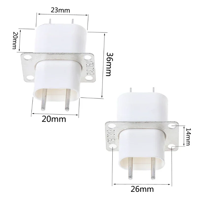 5Pcs Electronic Microwave Oven Magnetron 4 Filament Pin Sockets Connector For Haier Midea Galanz Original Microwave Oven Parts