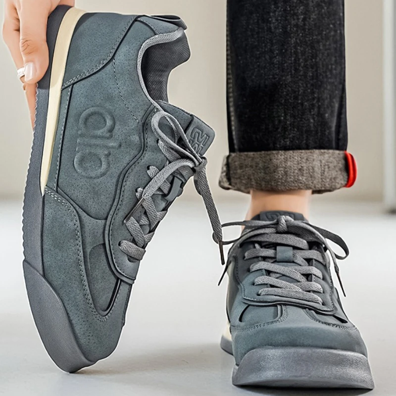 قماش لينة سوليد منخفضة أعلى الرجال كبيرة الحجم جولة تو الدانتيل متابعة المألوف ريترو ستايل تنوعا أحذية مجلس مبركن عادية