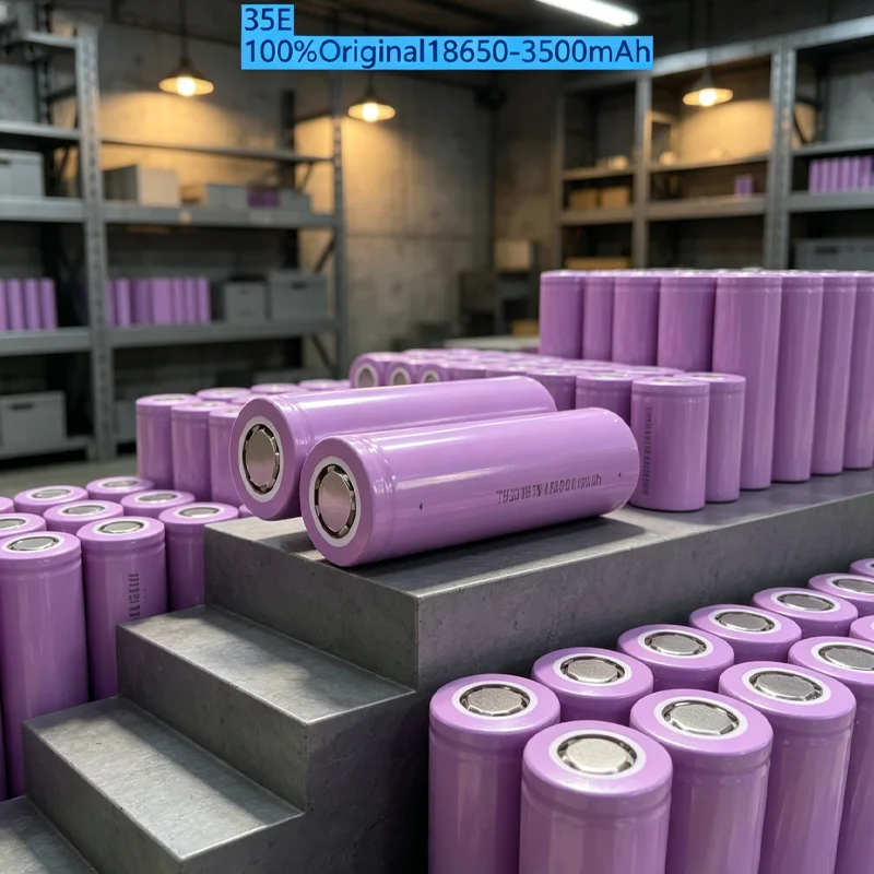 3.7V 3500mAh 18650 high-density rechargeable battery, strong power output, longer life, suitable for various electronic products