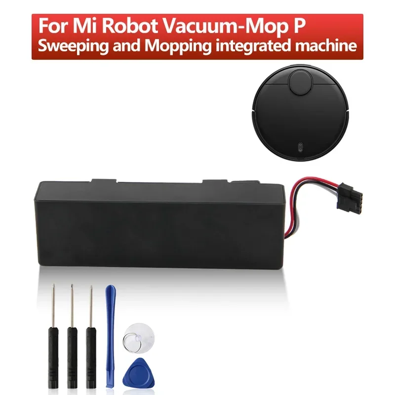 New Replacement Battery INR18650 For Xiaomi Mijia Robot Vacuum-Mop P Mijia Sweeping Mopping Robot STYTJ02YM Battery 3200mAh