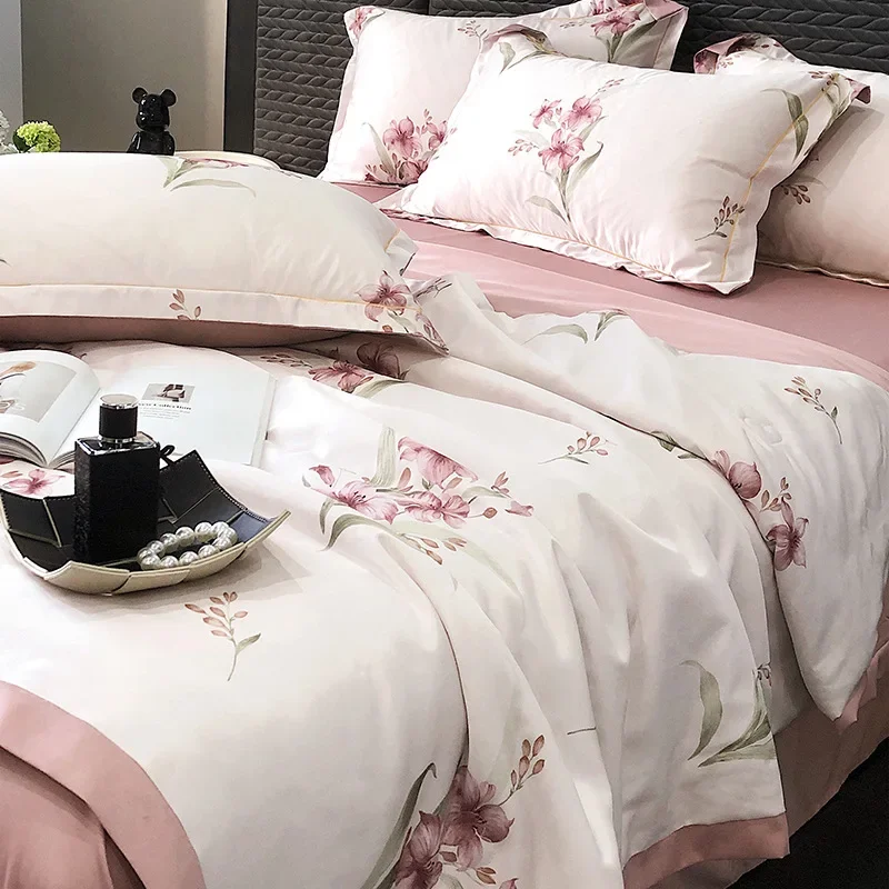 Summer Ice Cool Thin Quilt Comforter Soft Air Conditioning Quilt/Duvet/Blanket Bed Single Double Bed Skin-friendly Blanket 이불