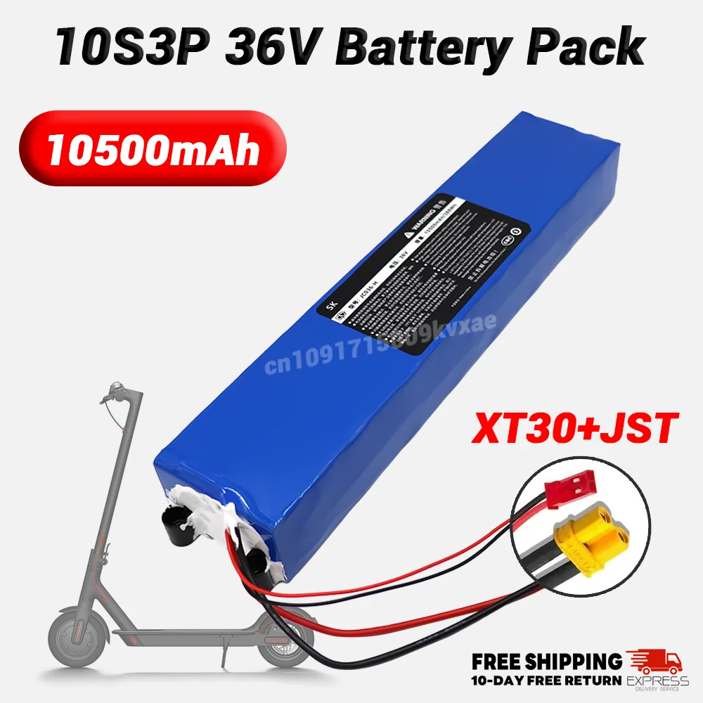 

Batterie au lithium pour Xiaomi Mijia M365 Pro, vélo électrique, scooter, 20A BMS, 36V, 7800mAh, 10S3P, 18650