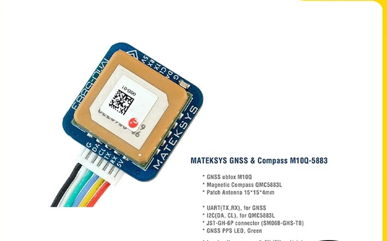 

МОДУЛЬ КОМПАСА Matek GPS M10Q-5883 Flying Wing GPS-модуль FPV с фиксированным крылом