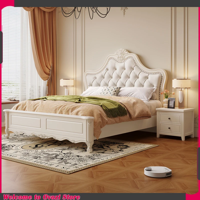 

Comfortable Ltalian Bed Children Nordic European Aesthetics Bed Minimalist Luxury Fashionable Cama Matrimonial Bedroom Furniture