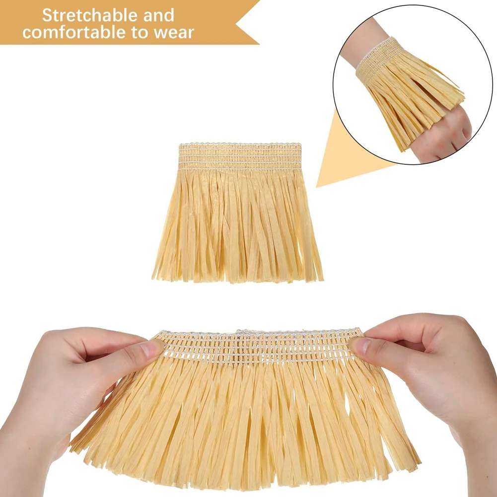 

Y02A10 Pieces Scarecrow Straw Kit Paper Scarecrow Costume Accessories Neck Arm and Ankle Ties for Party Accessory