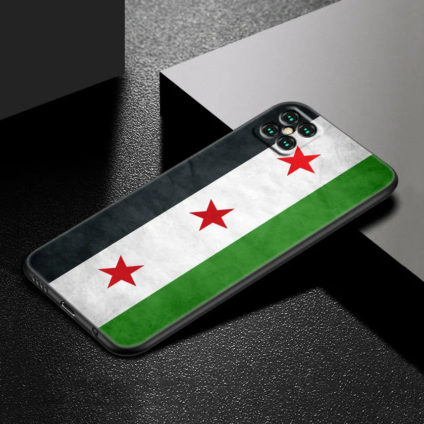 Syrian Syria Flag Case For Honor X6 4G X7 4G X8 X9 4G 5G Huawei Y9 Y7 Y5 Y6 Y7 Y8 A S P Prime 2018 2019 2020 Black Soft Cover