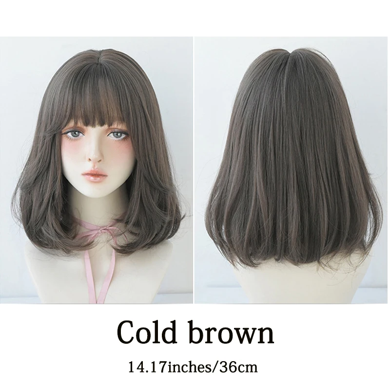 ทรงผมบ๊อบ 14 นิ้วพร้อมปลายหยิกและผมสังเคราะห์ธรรมชาติเหมาะสำหรับผู้หญิงปาร์ตี้ทุกวันและวิกผมคอสเพลย์ฮาโลวีน