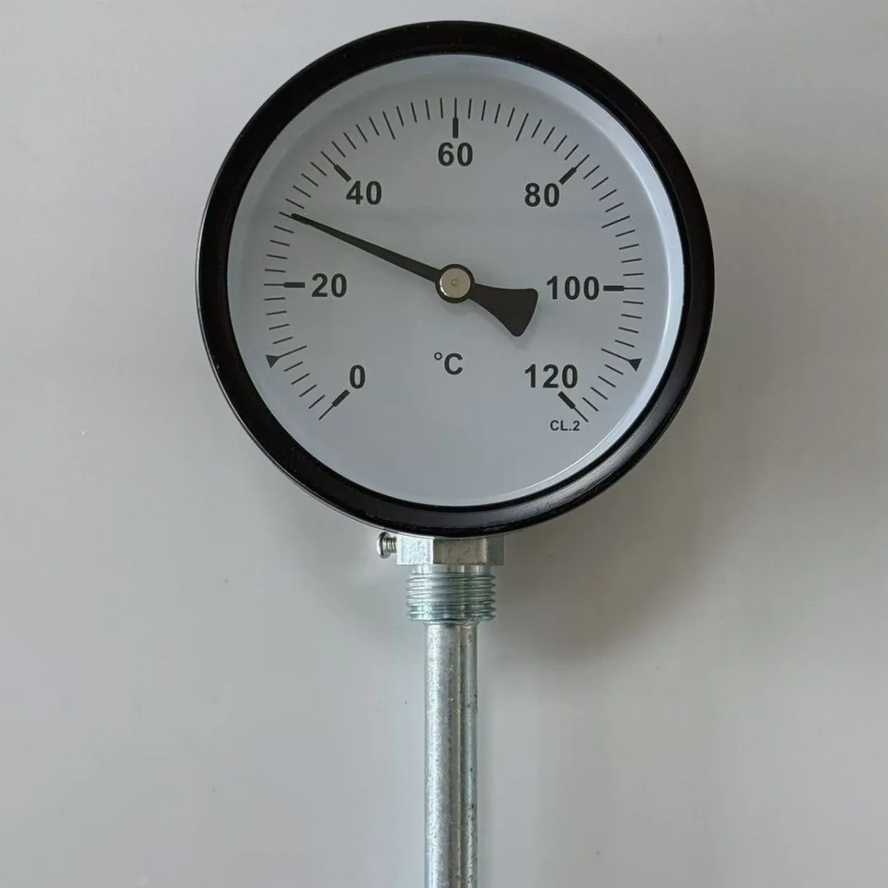 Temperature Gauge Heating Cooling Monitor Silver Radial Water Temperature Gauge Sturdy Construction Temperature