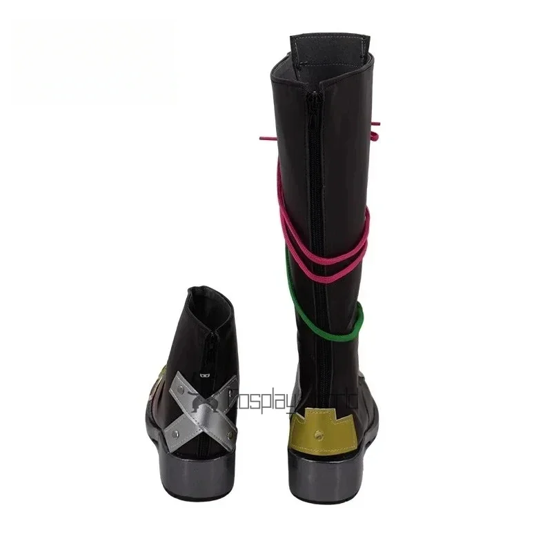 Sepatu Cosplay Arcane LOL Jinx Sepatu Bot Buatan Khusus