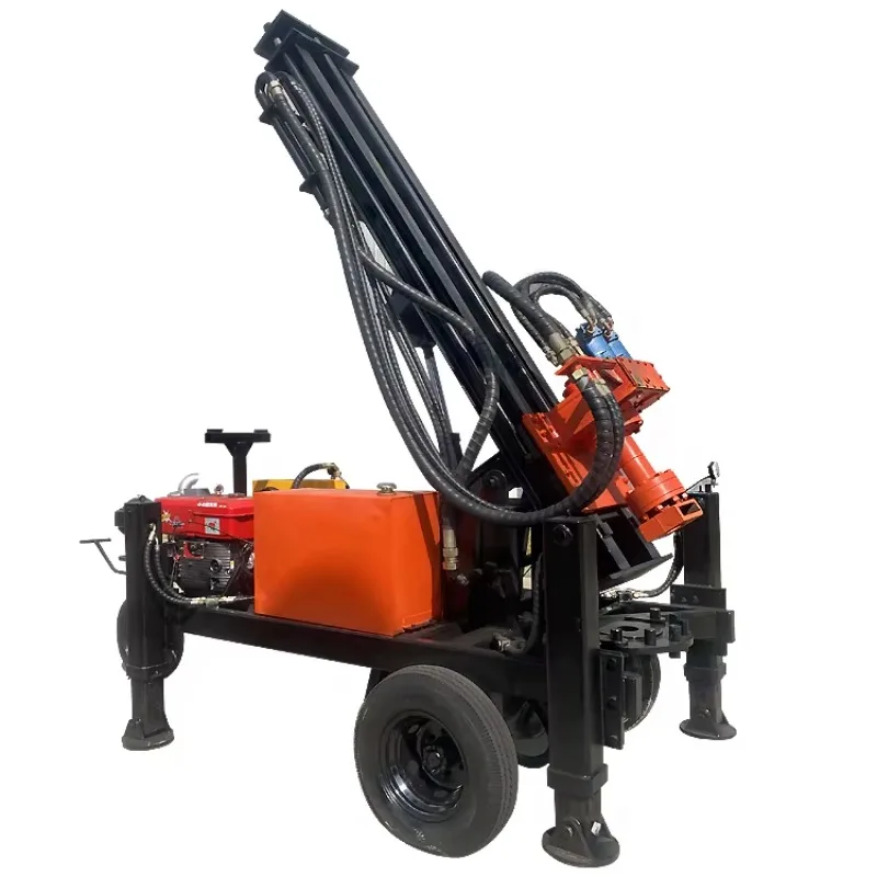 YG أفضل بيع سعر المصنع عجلة 100-300 متر عمق آلة حفر المياه الجوفية والملحقات