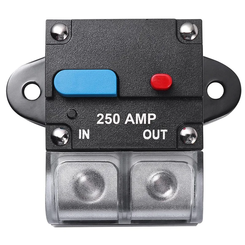 

250 Amp High Amp Marine Rated Circuit Breaker for Boat Trolling Motor with Manual Reset Switch, Water Proof, 12V- 48V DC