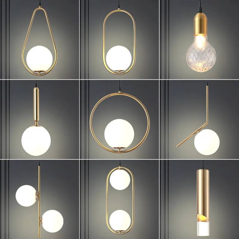 Lampe de chevet nordique pour chambre à coucher, designer, célébrité Internet, post-moderne, minimaliste, lumière à une tête, lustre de luxe créatif