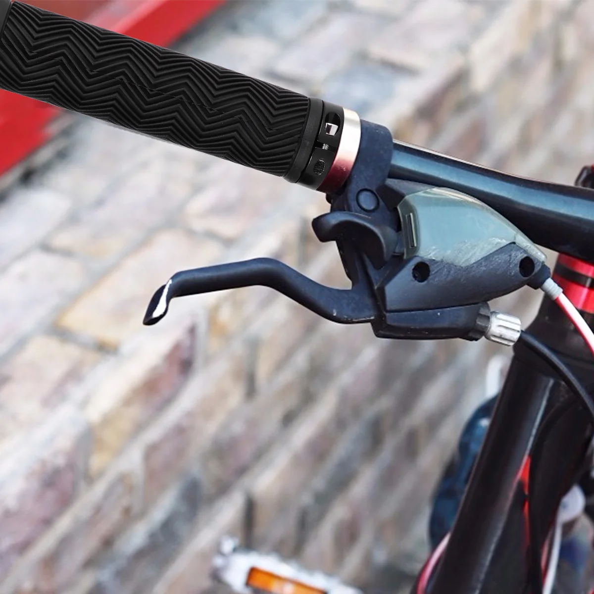 

1 Pair Anti-Slip Grips Wave Texture Ergonomic Handlebar Covers Comfortable Cycling Grip For Mountain Bike Road Bike