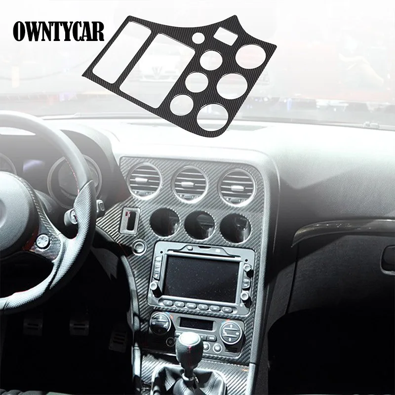 LHD Real Carbon Fiber For Alfa Romeo 159/Brera/Spider 2004-2011 Car Central control air outlet panel Decoration Car Accessories