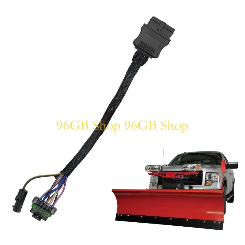 

96GB Replacement 11 Pin Wire Connector Plug Vehicle Side Light Wire Harness Socket for Western SnowEx Plows