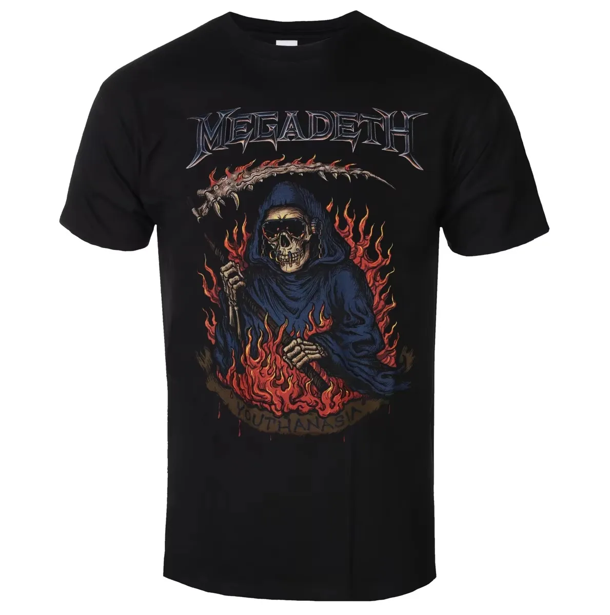 Youthanasia Grim Reaper Megadeth Thrash Metal Band Graphic T-Shirt Cotton Men Women Streetwear Tee