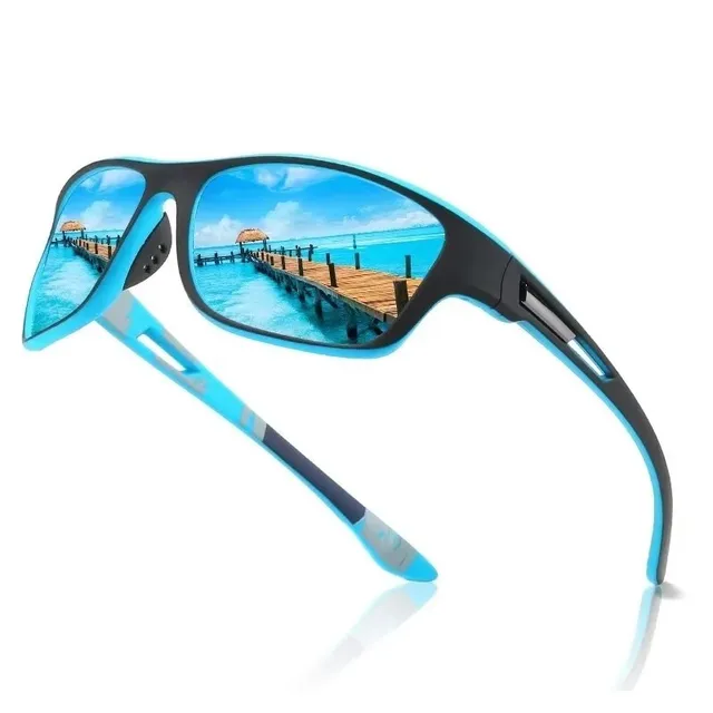 Vintage męskie okulary przeciwsłoneczne z polaryzacją męskie sporty na świeżym powietrzu wiatroszczelne piaskowe klasyczne okulary przeciwsłoneczne do jazdy wędkarskiej