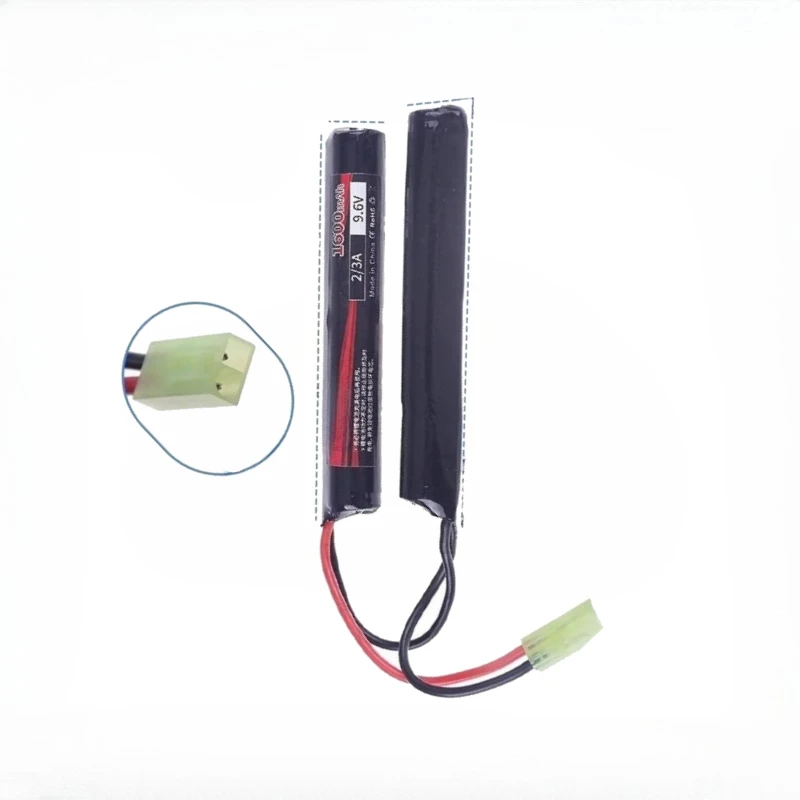 Для страйкбольных пистолетов MP5 M4 G36C, новый высококачественный аккумулятор NIMH 2/3A, 9,6 В, 1600 мАч, аккумулятор с разъемом Mini Tamiya