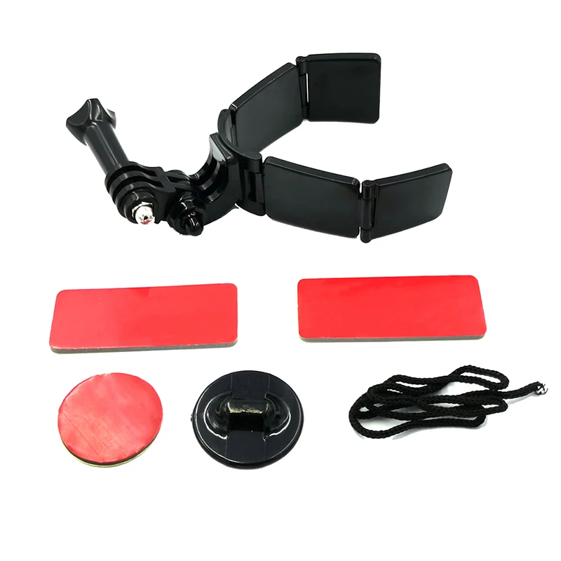 Supporto per montaggio su mento per casco integrale per Hero 11 10 9 8 7 DJI Insta360 cinturino per fotocamera accessorio per montaggio sul mento