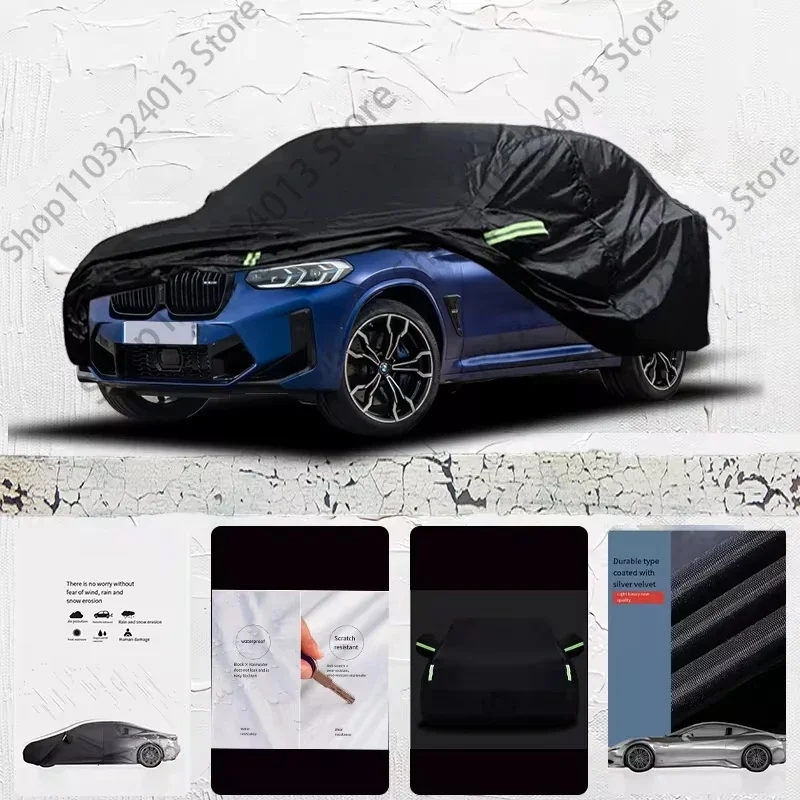 

For BMW X3M Car cover Exterior Car Cover Black Outdoor Protection Full Car Covers Waterproof Sunshade Anti UV Snow Cover