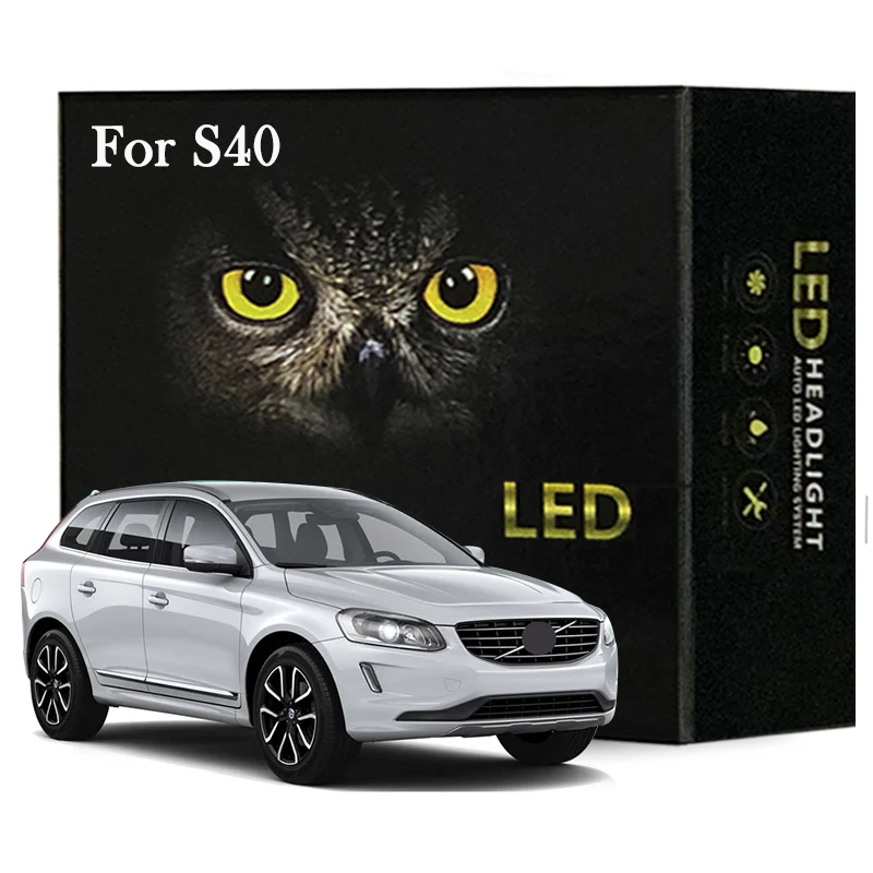 

Led Interior Light Kit For Volvo S40 1996-2012 LED Dome Map License Plate Light Canbus